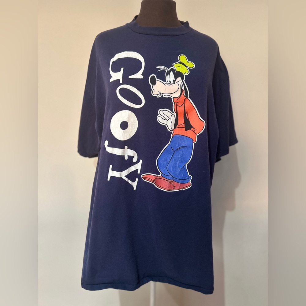 Vintage Goofy‎ Character Navy Blue tee